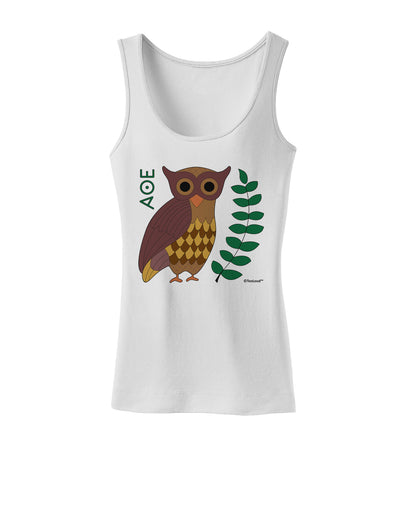 Owl of Athena Womens Tank Top by TooLoud-Womens Tank Tops-TooLoud-White-X-Small-Davson Sales