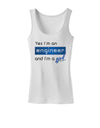 Yes I am a Engineer Girl Womens Petite Tank Top-TooLoud-White-X-Small-Davson Sales