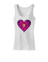 Water Droplet Heart Magenta Womens Tank Top by TooLoud-Womens Tank Tops-TooLoud-White-X-Small-Davson Sales