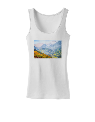 Colorado Fog Mountains Womens Tank Top-Womens Tank Tops-TooLoud-White-X-Small-Davson Sales