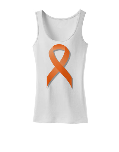 Leukemia Awareness Ribbon - Orange Womens Tank Top-Womens Tank Tops-TooLoud-White-X-Small-Davson Sales