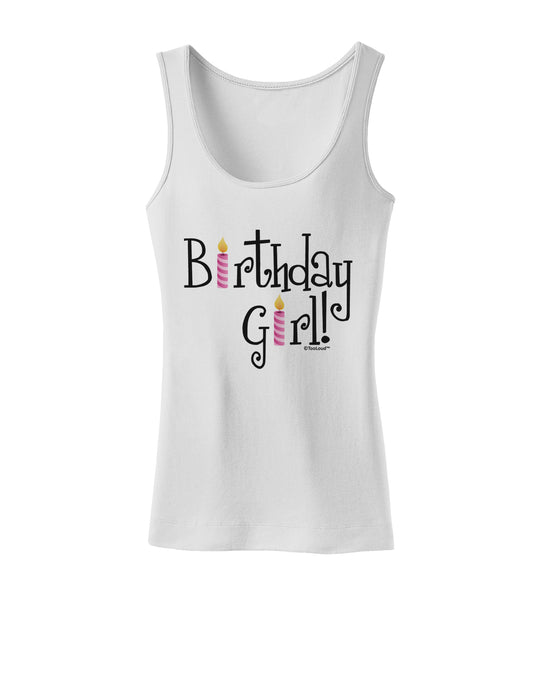 Birthday Girl - Birthday Candles Womens Tank Top by TooLoud-Womens Tank Tops-TooLoud-White-X-Small-Davson Sales