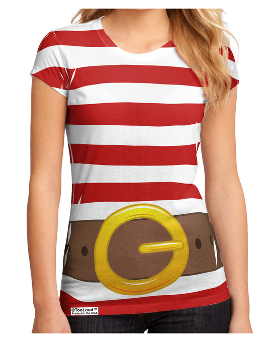 Pirate Crew Costume - Red Juniors Sub Tee Dual Sided All Over Print-TooLoud-White-Small-Davson Sales