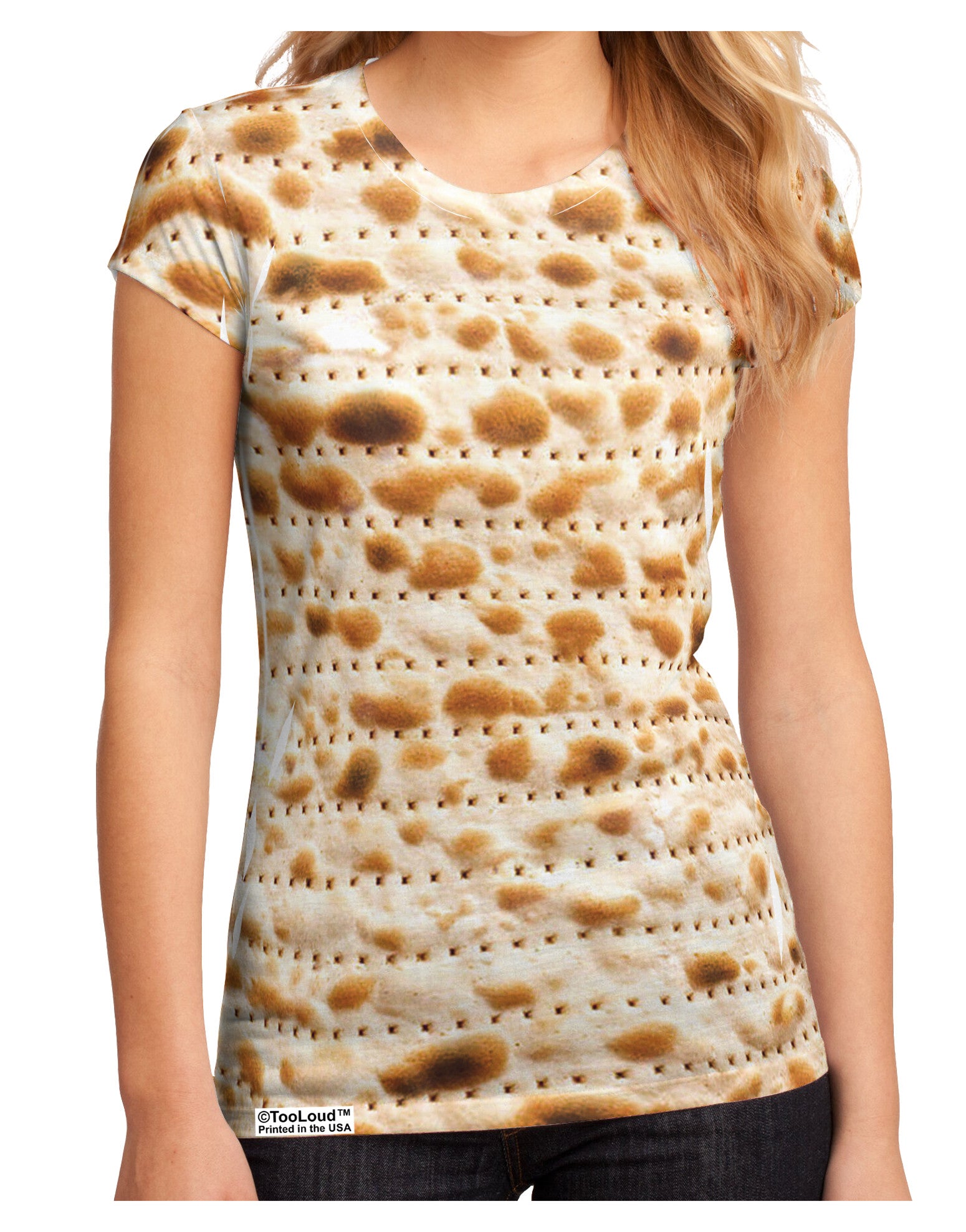 Matzo Juniors Petite Sub Tee Dual Sided All Over Print-TooLoud-White-Small-Davson Sales