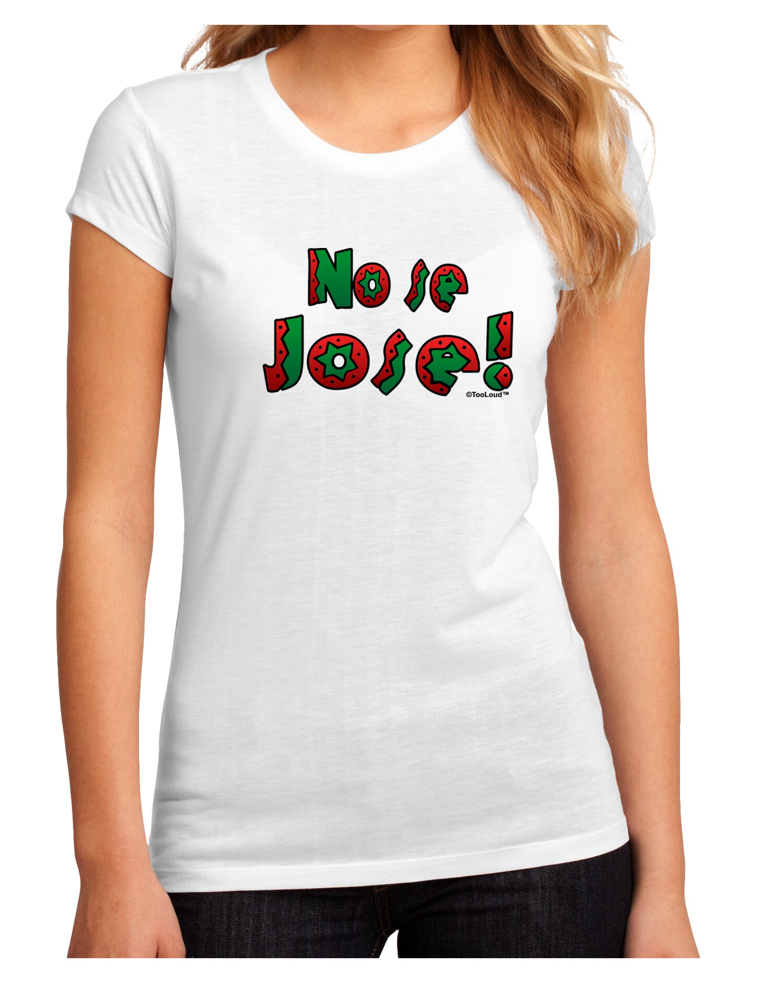 No Se Jose Juniors Petite Sublimate Tee-Womens T-Shirt-TooLoud-White-Small-Davson Sales