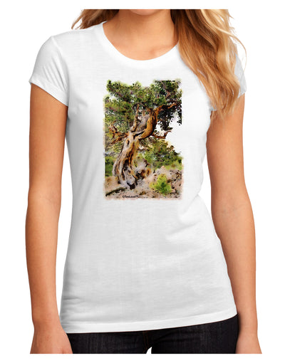 Bristlecone Pines Juniors Petite Sublimate Tee-TooLoud-White-Small-Davson Sales