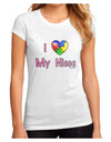 I Heart My Niece - Autism Awareness Juniors Sublimate Tee by TooLoud-Womens T-Shirt-TooLoud-White-Small-Davson Sales