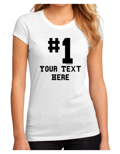 Personalized Number 1 Juniors Sublimate Tee by TooLoud-Womens T-Shirt-TooLoud-White-Small-Davson Sales