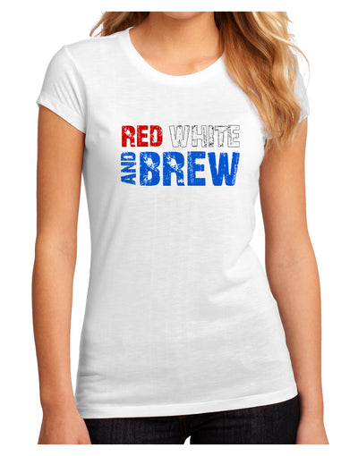 Red White and Brew Color Juniors Sublimate Tee by TooLoud-Womens T-Shirt-TooLoud-White-Small-Davson Sales