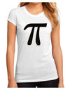 Pi Symbol Glitter - Black Juniors Sublimate Tee by TooLoud-Womens T-Shirt-TooLoud-White-Small-Davson Sales