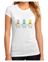 Three Easter Tulips Juniors Sublimate Tee by TooLoud-Womens T-Shirt-TooLoud-White-Small-Davson Sales