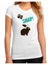 TooLoud Oh Snap Chocolate Easter Bunny Juniors Sublimate Tee-Womens T-Shirt-TooLoud-White-Small-Davson Sales