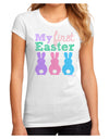 My First Easter - Three Bunnies Juniors Sublimate Tee by TooLoud-Womens T-Shirt-TooLoud-White-Small-Davson Sales