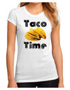 Taco Time - Mexican Food Design Juniors Sublimate Tee by TooLoud-Womens T-Shirt-TooLoud-White-Small-Davson Sales