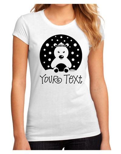 Personalized Matching Polar Bear Family Design - Your Text Juniors Sublimate Tee-TooLoud-White-Small-Davson Sales