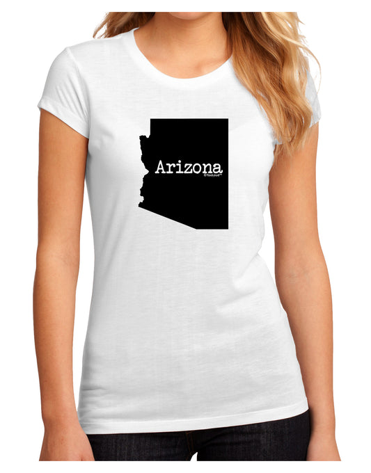 Arizona - United States Shape Juniors Sublimate Tee by TooLoud-Womens T-Shirt-TooLoud-White-Small-Davson Sales
