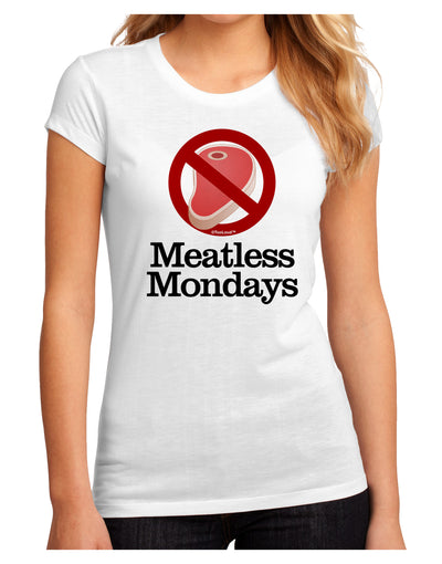 Meatless Mondays Juniors Sublimate Tee by TooLoud-Womens T-Shirt-TooLoud-White-Small-Davson Sales