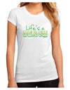 Lifes a Beach Color Juniors Sublimate Tee by TooLoud-Womens T-Shirt-TooLoud-White-Small-Davson Sales