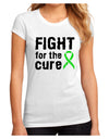 Fight for the Cure - Lime Green Ribbon Lyme Disease Juniors Sublimate Tee-TooLoud-White-Small-Davson Sales