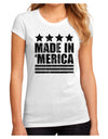 Made in Merica - Stars and Stripes Design Juniors Sublimate Tee-TooLoud-White-Small-Davson Sales