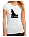 Idaho - United States Shape Juniors Sublimate Tee by TooLoud-Womens T-Shirt-TooLoud-White-Small-Davson Sales