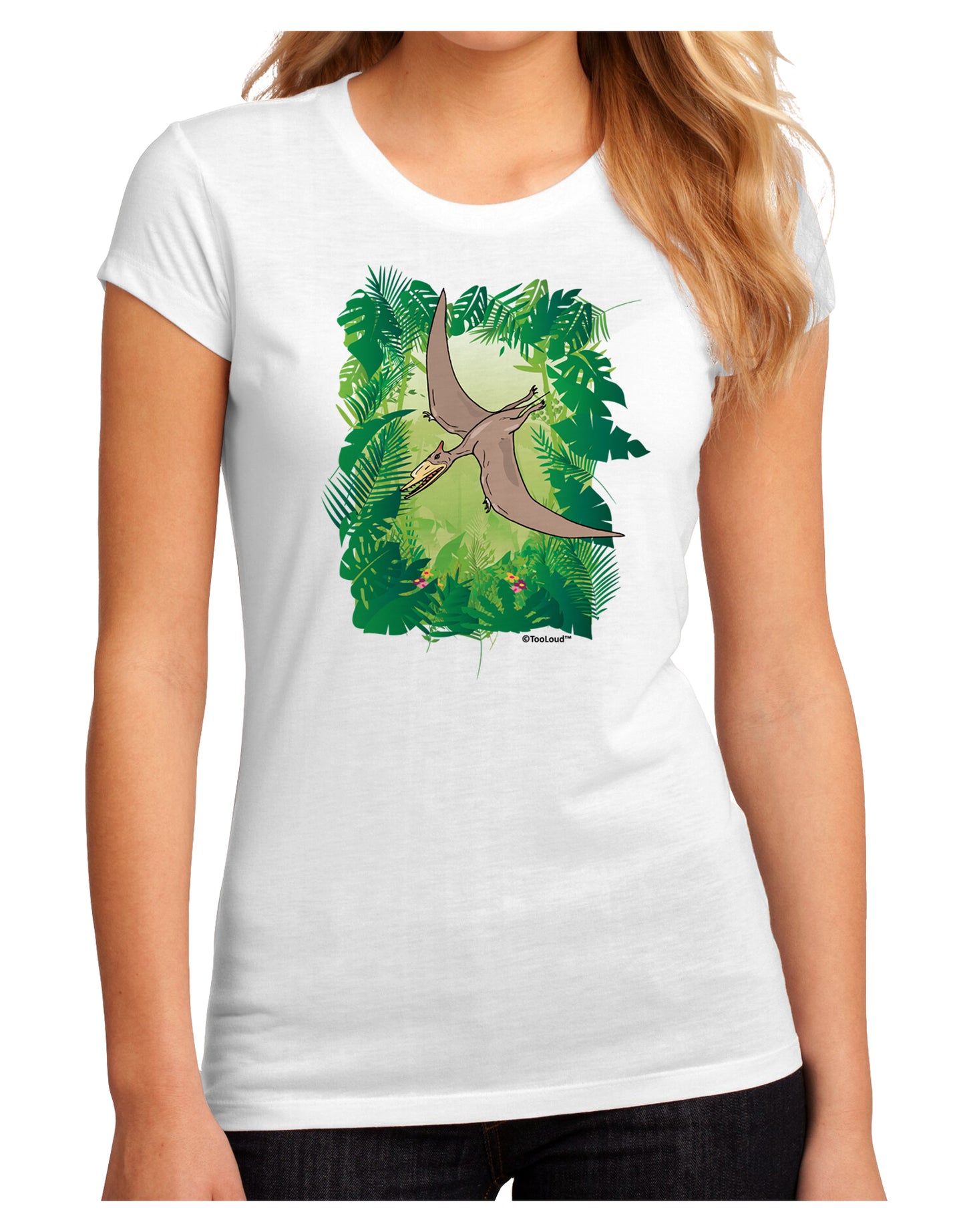 Pterosaurs - Without Name Juniors Sublimate Tee by TooLoud-Womens T-Shirt-TooLoud-White-Small-Davson Sales