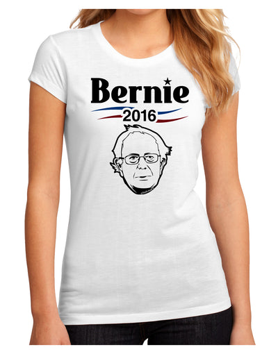 Bernie for President Juniors Petite Sublimate Tee-TooLoud-White-Small-Davson Sales