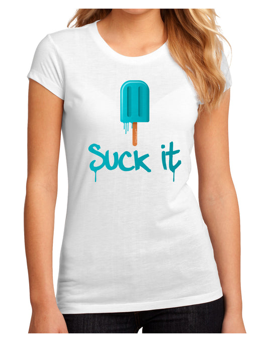 Suck It Popsicle Juniors Petite Sublimate Tee-Womens T-Shirt-TooLoud-White-Small-Davson Sales