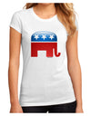 Republican Bubble Symbol Juniors Petite Sublimate Tee-TooLoud-White-Small-Davson Sales