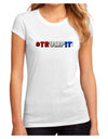 Hashtag Trumpit Juniors Petite Sublimate Tee-TooLoud-White-Small-Davson Sales