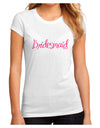 Bridesmaid Design - Diamonds - Color Juniors Sublimate Tee-TooLoud-White-Small-Davson Sales