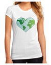 World Globe Heart Juniors Sublimate Tee-TooLoud-White-Small-Davson Sales