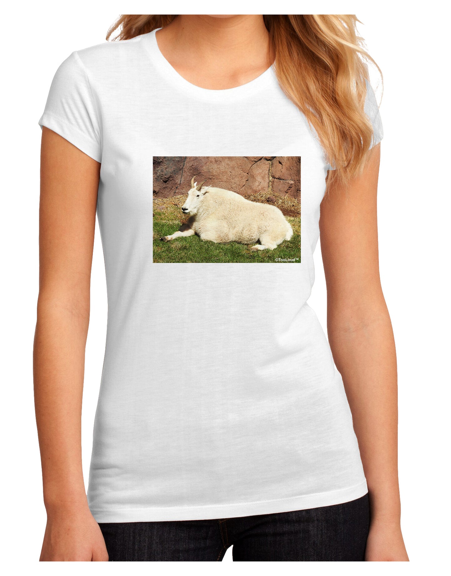 Relaxing Ram Juniors Petite Sublimate Tee-Womens T-Shirt-TooLoud-White-Small-Davson Sales