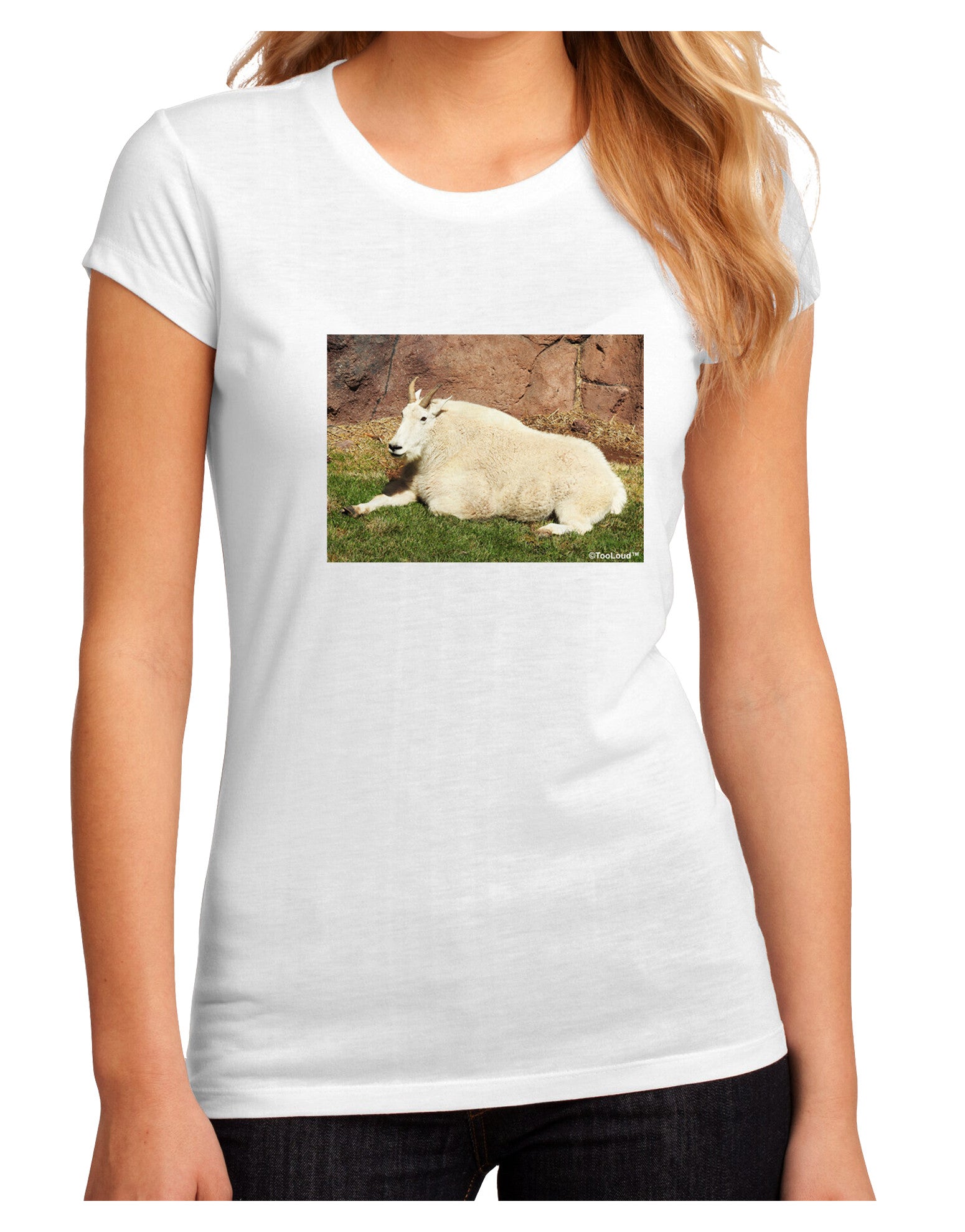 Relaxing Ram Juniors Petite Sublimate Tee-Womens T-Shirt-TooLoud-White-Small-Davson Sales