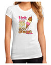 Lick Me Till Ice Cream Juniors Petite Sublimate Tee-Womens T-Shirt-TooLoud-White-Small-Davson Sales