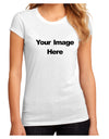 Custom Personalized Image and Text Juniors Petite Sublimate Tee