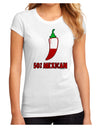 Fifty Percent Mexican Juniors Sublimate Tee-TooLoud-White-Small-Davson Sales