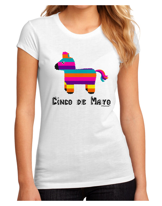 Colorful Pinata Design - Cinco de Mayo Juniors Sublimate Tee by TooLoud-Womens T-Shirt-TooLoud-White-Small-Davson Sales