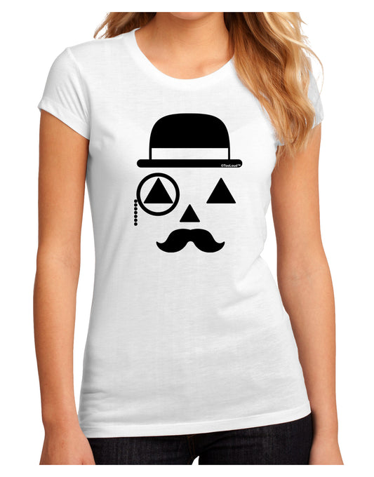 Gentleman Jack-o-lantern Juniors Sublimate Tee-TooLoud-White-Small-Davson Sales