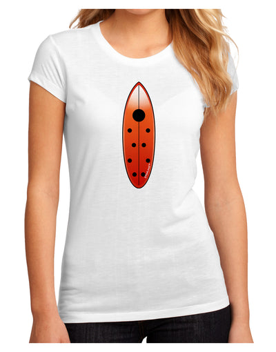 Ladybug Surfboard Juniors Sublimate Tee by TooLoud-Womens T-Shirt-TooLoud-White-Small-Davson Sales