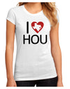 I Heart Houston Juniors Petite Sublimate Tee-Womens T-Shirt-TooLoud-White-Small-Davson Sales