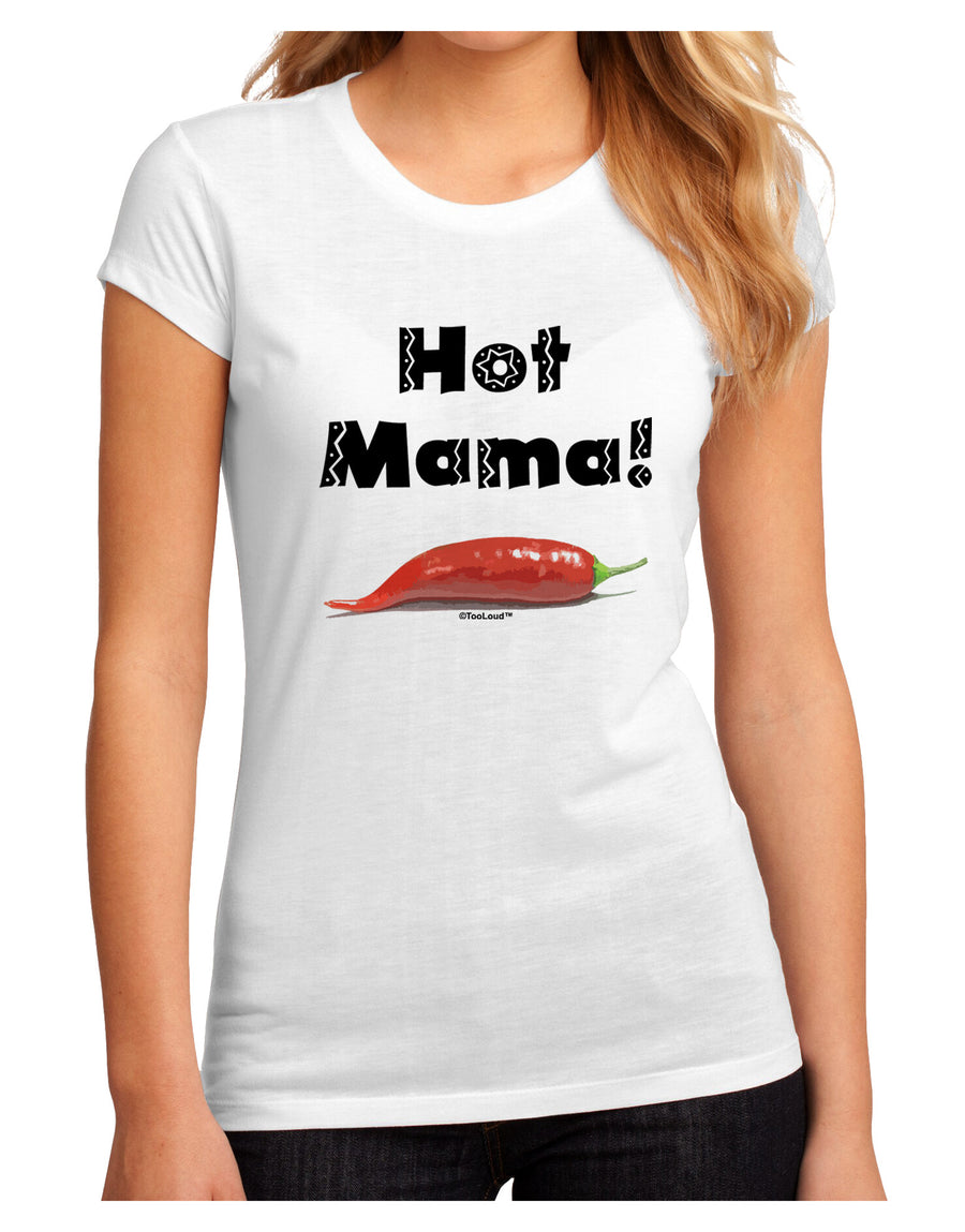 Hot Mama Chili Pepper Juniors Sublimate Tee-TooLoud-White-Small-Davson Sales