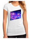 Cute Cosmic Eyes Juniors Petite Sublimate Tee-TooLoud-White-Small-Davson Sales