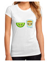 Cute Tequila Shot and Lime Wedge Juniors Sublimate Tee by TooLoud-Womens T-Shirt-TooLoud-White-Small-Davson Sales