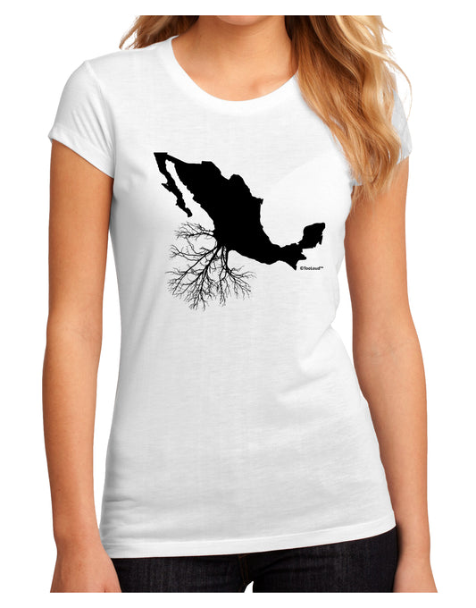 Mexican Roots Design Juniors Sublimate Tee by TooLoud-Womens T-Shirt-TooLoud-White-Small-Davson Sales