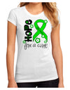 Hope for a Cure - Lime Green Ribbon Lyme Disease - Flowers Juniors Sublimate Tee-TooLoud-White-Small-Davson Sales