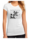 Autism Awareness - Puzzle Black & White Juniors Sublimate Tee-TooLoud-White-Small-Davson Sales