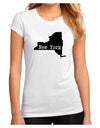 New York - United States Shape Juniors Sublimate Tee by TooLoud-Womens T-Shirt-TooLoud-White-Small-Davson Sales