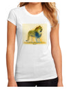 Lion Watercolor 1 Juniors Sublimate Tee-TooLoud-White-Small-Davson Sales