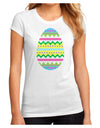 Colorful Easter Egg Juniors Sublimate Tee-Womens T-Shirt-TooLoud-White-Small-Davson Sales